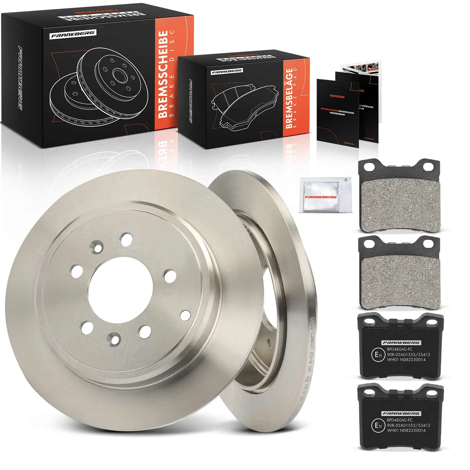 Bremsensatz, Scheibenbremse Hinterachse Frankberg 5481FB0033337