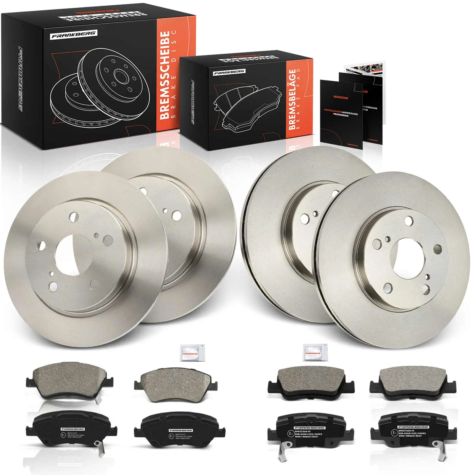 Bremsensatz, Scheibenbremse Vorderachse Hinterachse Frankberg 5481FB0033340