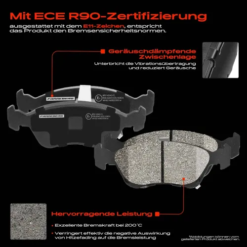 Bremsensatz, Scheibenbremse Vorderachse Frankberg 5481FB0033343 Bild Bremsensatz, Scheibenbremse Vorderachse Frankberg 5481FB0033343