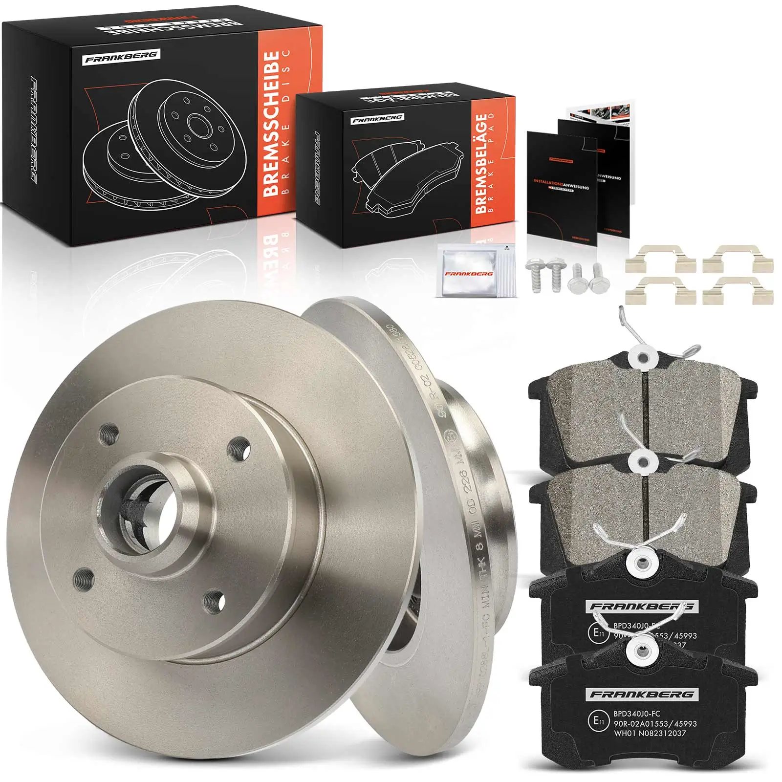 Bremsensatz, Scheibenbremse Hinterachse Frankberg 5481FB0033346