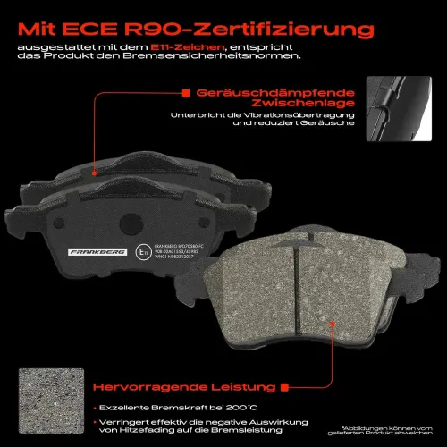 Bremsensatz, Scheibenbremse Vorderachse Frankberg 5481FB0033351 Bild Bremsensatz, Scheibenbremse Vorderachse Frankberg 5481FB0033351