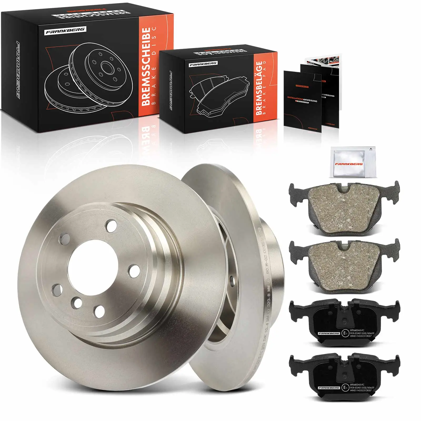 Bremsensatz, Scheibenbremse Hinterachse Frankberg 5481FB0033355