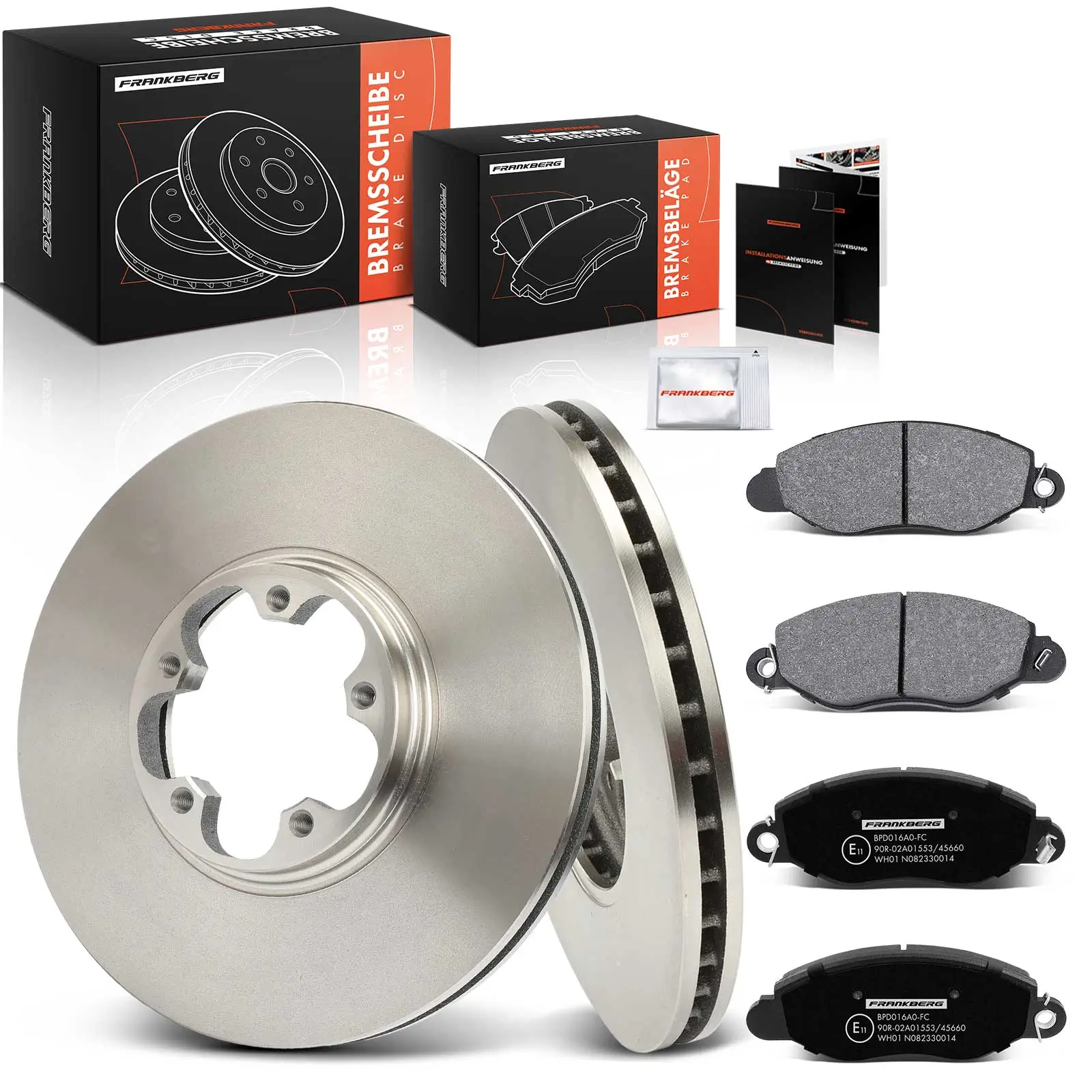 Bremsensatz, Scheibenbremse Vorderachse Frankberg 5481FB0033365