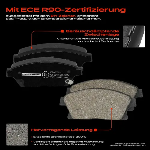 Bremsensatz, Scheibenbremse Vorderachse Frankberg 5481FB0033373 Bild Bremsensatz, Scheibenbremse Vorderachse Frankberg 5481FB0033373