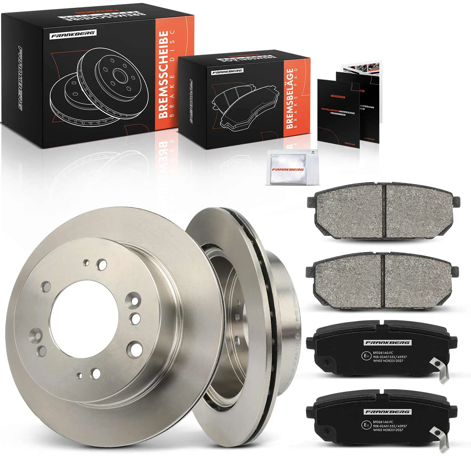 Bremsensatz, Scheibenbremse Hinterachse Frankberg 5481FB0033374