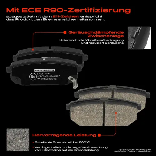 Bremsensatz, Scheibenbremse Hinterachse Frankberg 5481FB0033374 Bild Bremsensatz, Scheibenbremse Hinterachse Frankberg 5481FB0033374