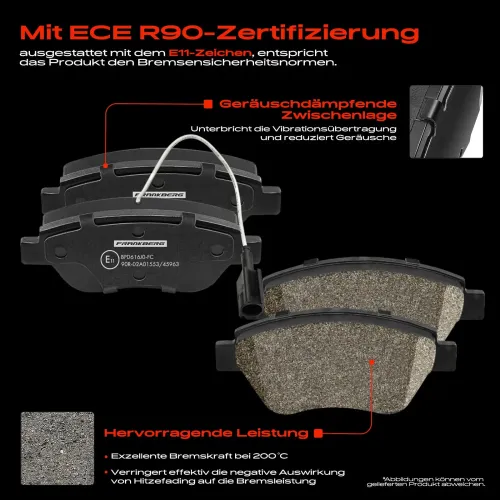 Bremsensatz, Scheibenbremse Vorderachse Frankberg 5481FB0033387 Bild Bremsensatz, Scheibenbremse Vorderachse Frankberg 5481FB0033387