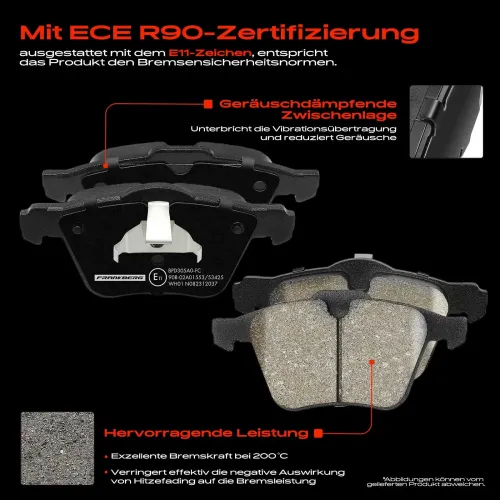 Bremsensatz, Scheibenbremse Vorderachse Frankberg 5481FB0033389 Bild Bremsensatz, Scheibenbremse Vorderachse Frankberg 5481FB0033389