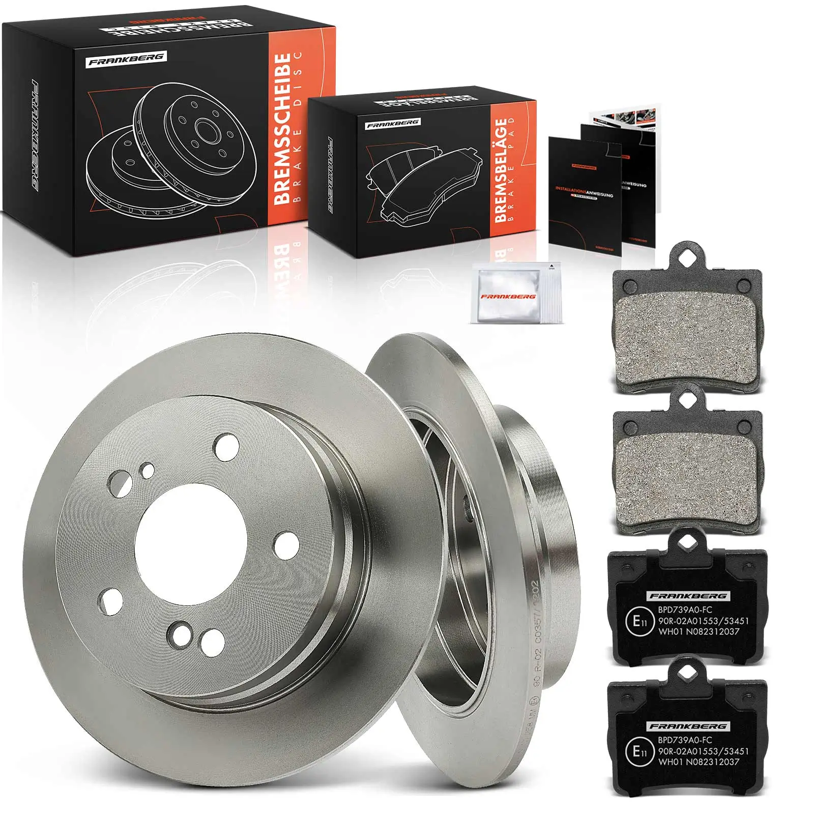 Bremsensatz, Scheibenbremse Hinterachse Frankberg 5481FB0033391