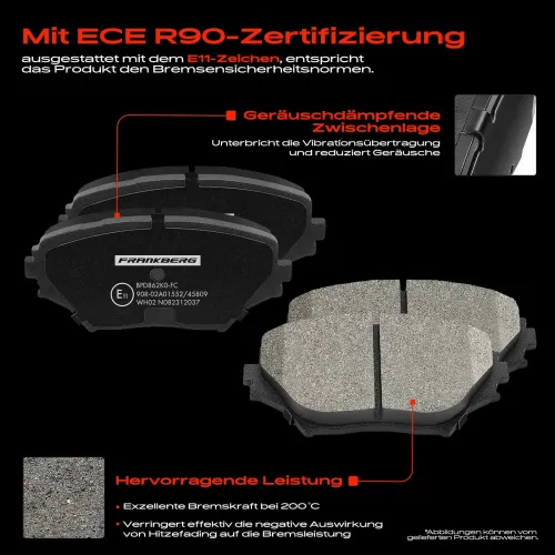 Bremsensatz, Scheibenbremse Vorderachse Frankberg 5481FB0033392 Bild Bremsensatz, Scheibenbremse Vorderachse Frankberg 5481FB0033392