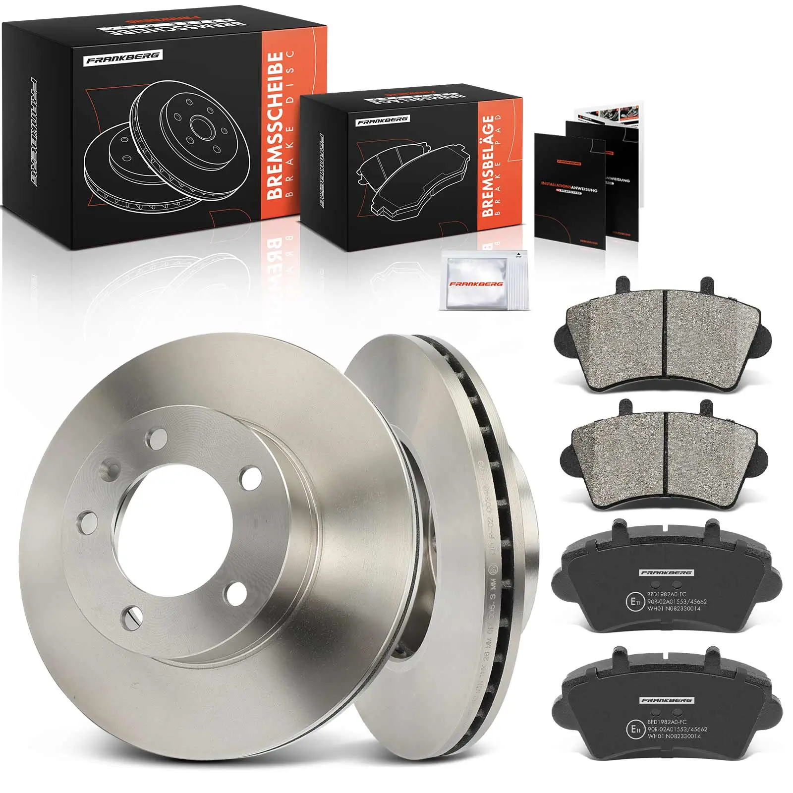 Bremsensatz, Scheibenbremse Vorderachse Frankberg 5481FB0033395