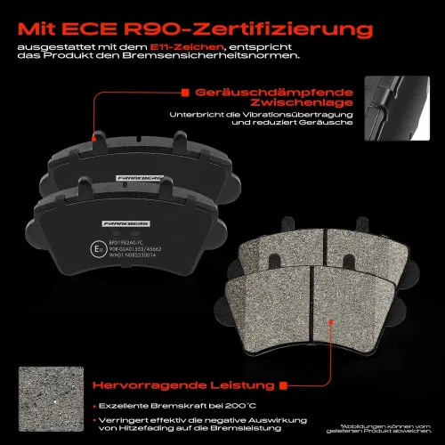 Bremsensatz, Scheibenbremse Vorderachse Frankberg 5481FB0033395 Bild Bremsensatz, Scheibenbremse Vorderachse Frankberg 5481FB0033395