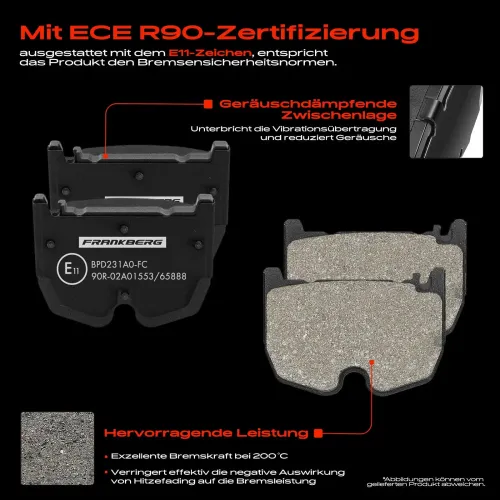 Bremsensatz, Scheibenbremse Vorderachse Frankberg 5481FB0033397 Bild Bremsensatz, Scheibenbremse Vorderachse Frankberg 5481FB0033397