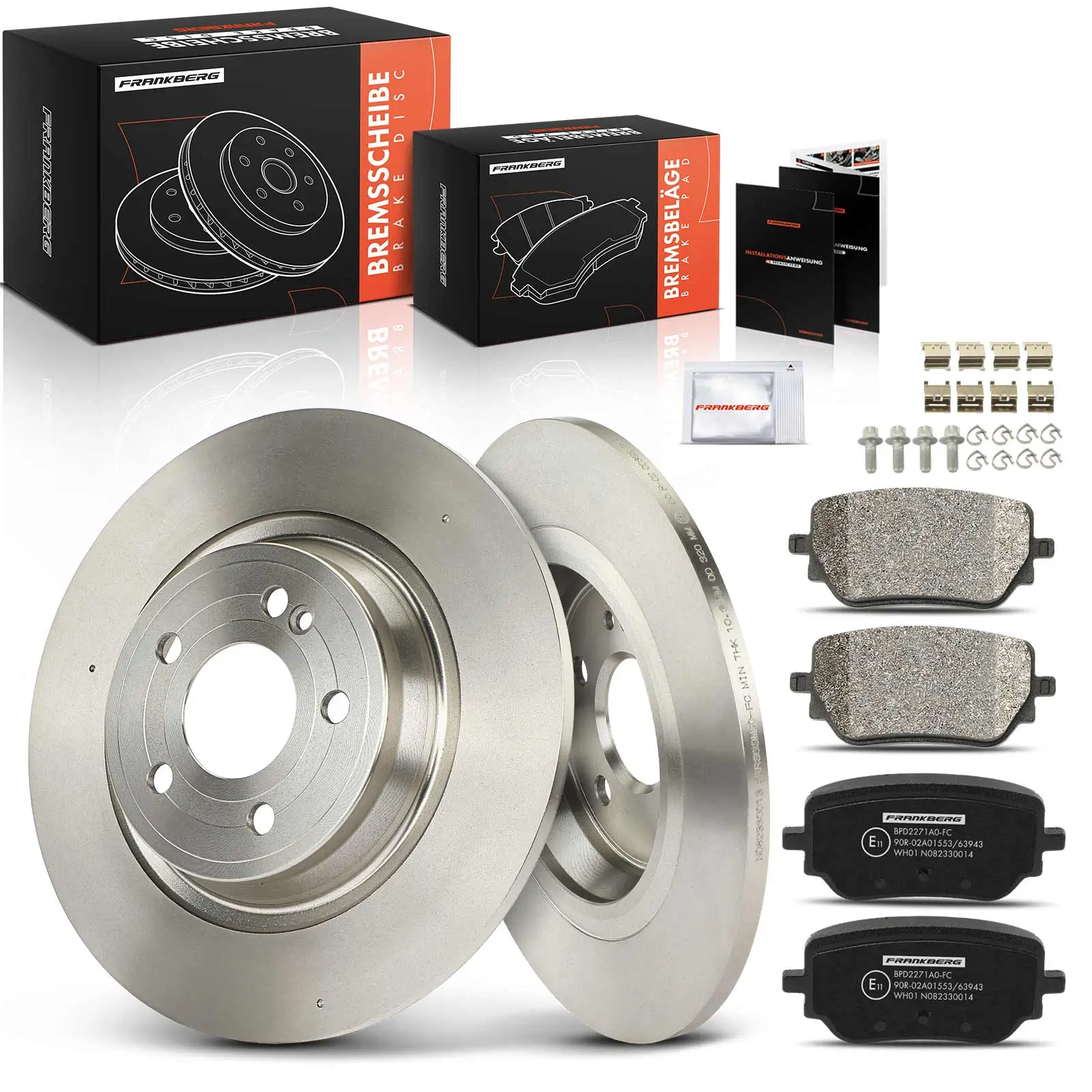 Bremsensatz, Scheibenbremse Hinterachse Frankberg 5481FB0033398