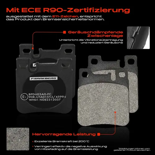 Bremsensatz, Scheibenbremse Hinterachse Frankberg 5481FB0033400 Bild Bremsensatz, Scheibenbremse Hinterachse Frankberg 5481FB0033400