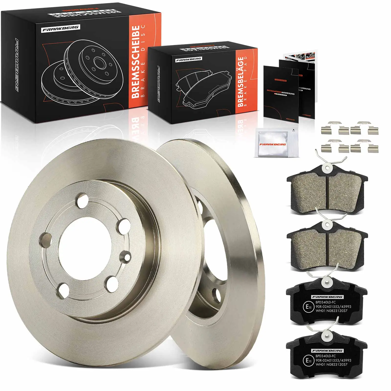 Bremsensatz, Scheibenbremse Hinterachse Frankberg 5481FB0033401