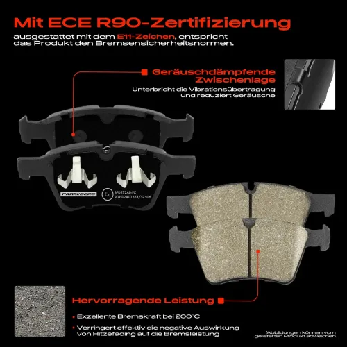 Bremsensatz, Scheibenbremse Vorderachse Frankberg 5481FB0033402 Bild Bremsensatz, Scheibenbremse Vorderachse Frankberg 5481FB0033402