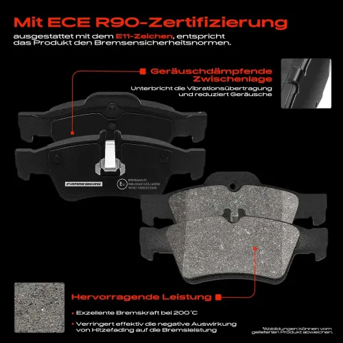 Bremsensatz, Scheibenbremse Hinterachse Frankberg 5481FB0033403 Bild Bremsensatz, Scheibenbremse Hinterachse Frankberg 5481FB0033403