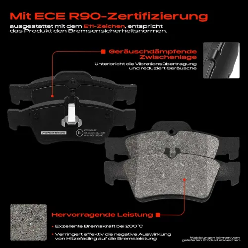 Bremsensatz, Scheibenbremse Hinterachse Frankberg 5481FB0033404 Bild Bremsensatz, Scheibenbremse Hinterachse Frankberg 5481FB0033404