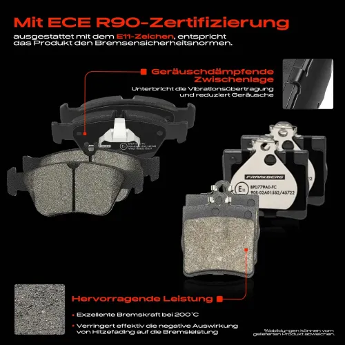 Bremsensatz, Scheibenbremse Vorderachse Hinterachse Frankberg 5481FB0033406 Bild Bremsensatz, Scheibenbremse Vorderachse Hinterachse Frankberg 5481FB0033406