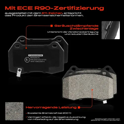 Bremsensatz, Scheibenbremse Vorderachse Frankberg 5481FB0033413 Bild Bremsensatz, Scheibenbremse Vorderachse Frankberg 5481FB0033413