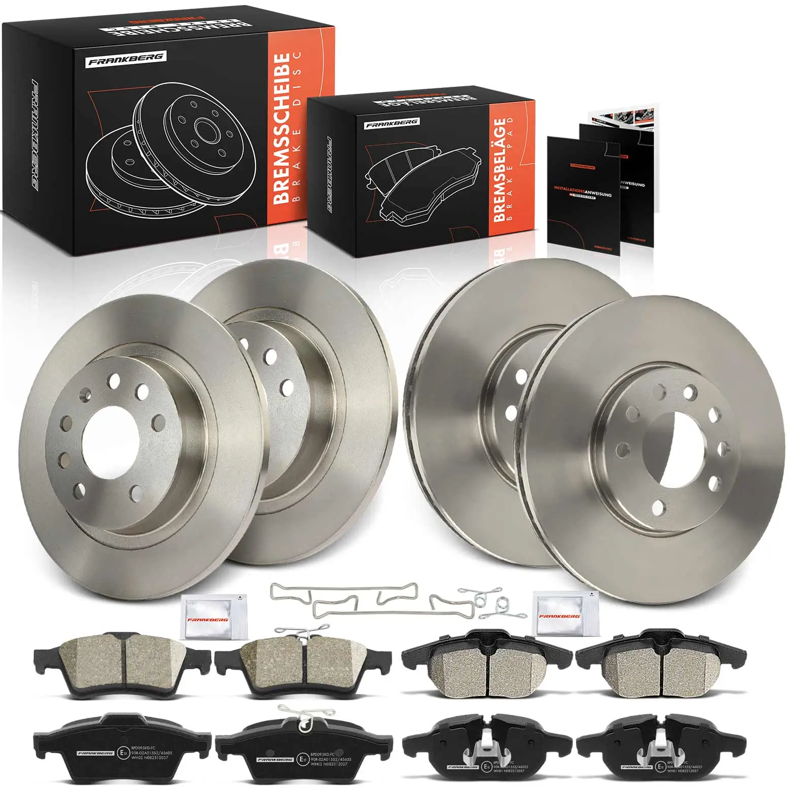 Bremsensatz, Scheibenbremse Vorderachse Hinterachse Frankberg 5481FB0033418