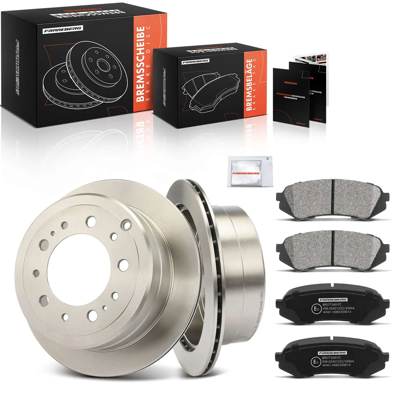 Bremsensatz, Scheibenbremse Hinterachse Frankberg 5481FB0033420