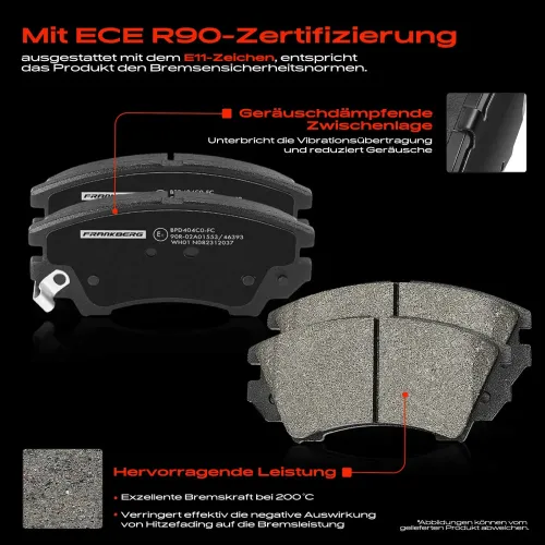 Bremsensatz, Scheibenbremse Vorderachse Frankberg 5481FB0033435 Bild Bremsensatz, Scheibenbremse Vorderachse Frankberg 5481FB0033435