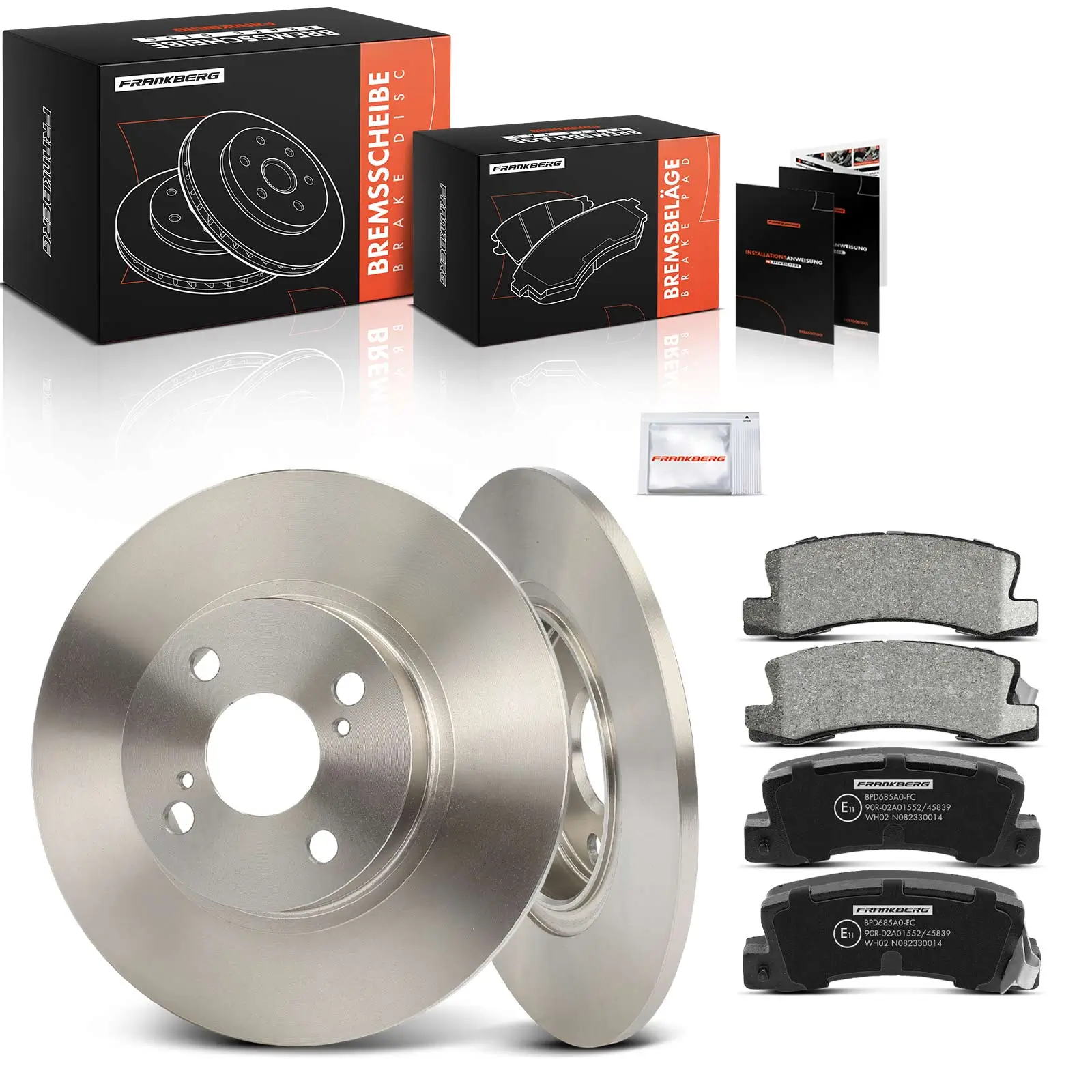 Bremsensatz, Scheibenbremse Hinterachse Frankberg 5481FB0033436