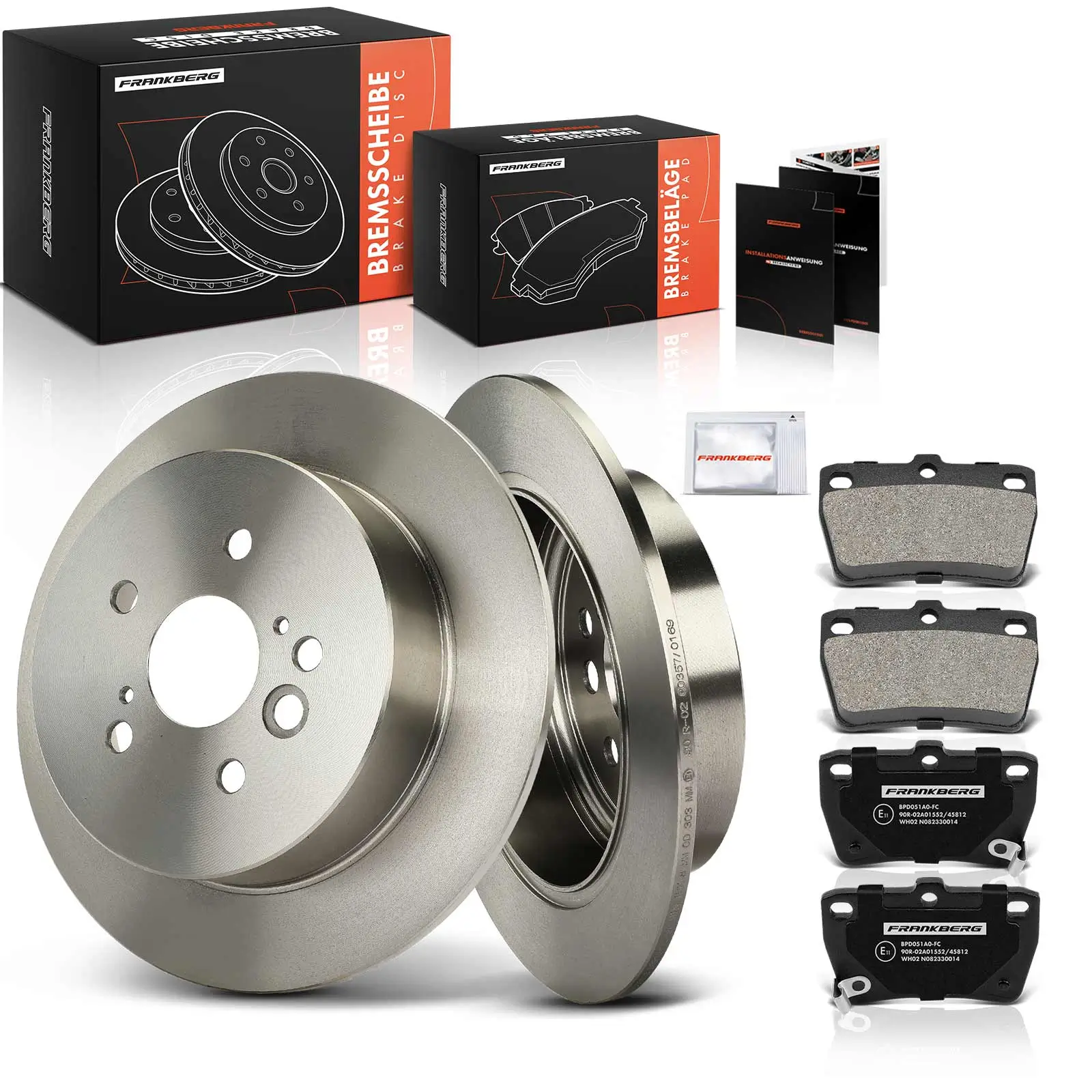 Bremsensatz, Scheibenbremse Hinterachse Frankberg 5481FB0033445