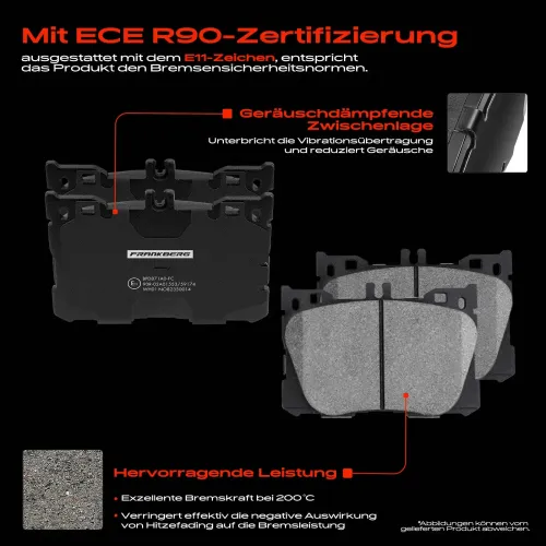 Bremsensatz, Scheibenbremse Vorderachse Frankberg 5481FB0033447 Bild Bremsensatz, Scheibenbremse Vorderachse Frankberg 5481FB0033447