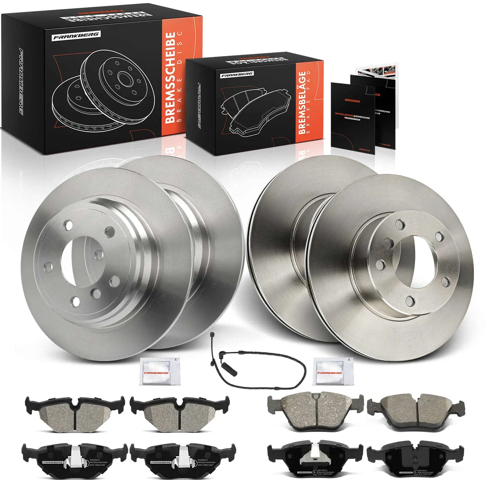 Bremsensatz, Scheibenbremse Vorderachse Hinterachse Frankberg 5481FB0033454