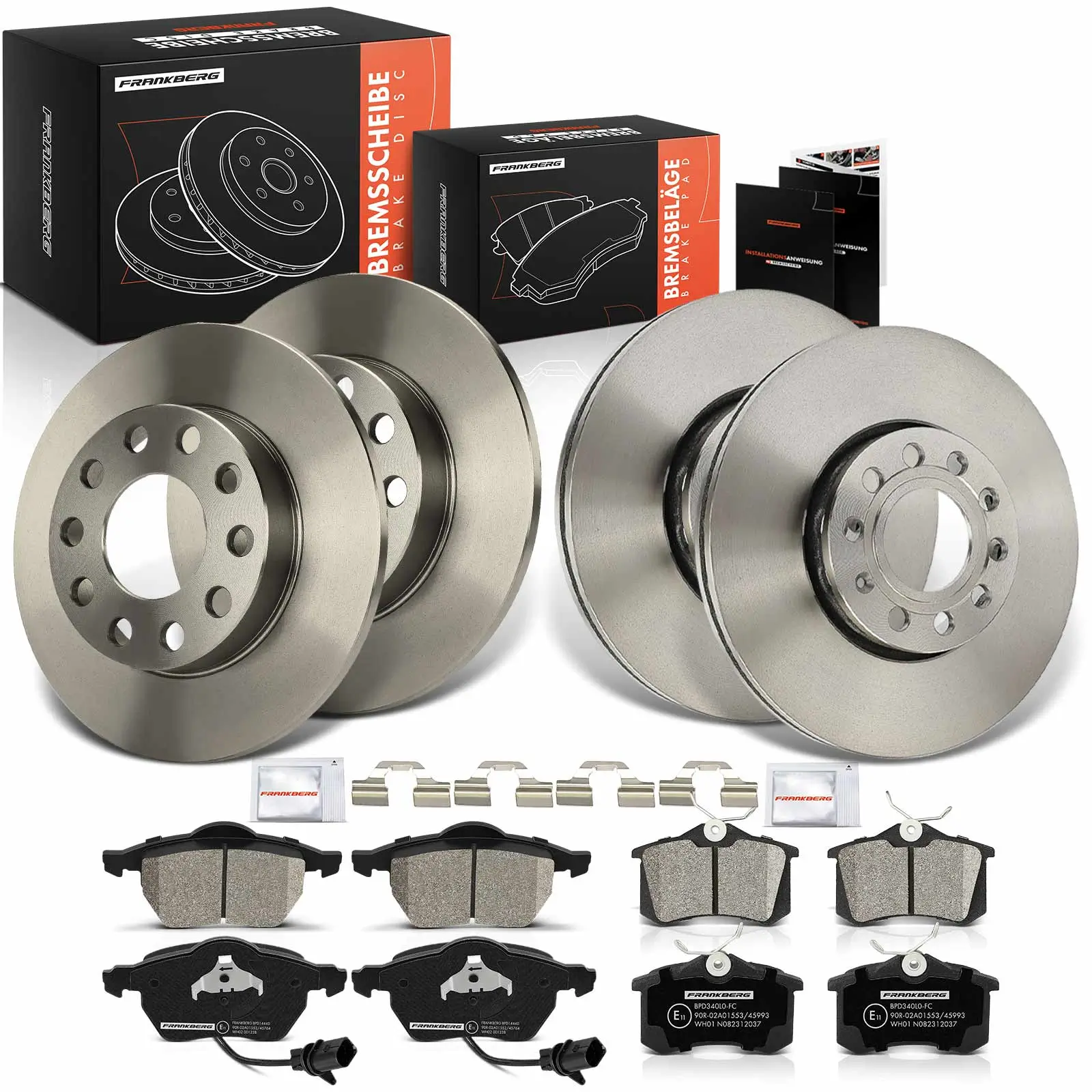 Bremsensatz, Scheibenbremse Vorderachse Hinterachse Frankberg 5481FB0033459