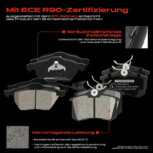 Bremsensatz, Scheibenbremse Vorderachse Hinterachse Frankberg 5481FB0033459 Bild Bremsensatz, Scheibenbremse Vorderachse Hinterachse Frankberg 5481FB0033459