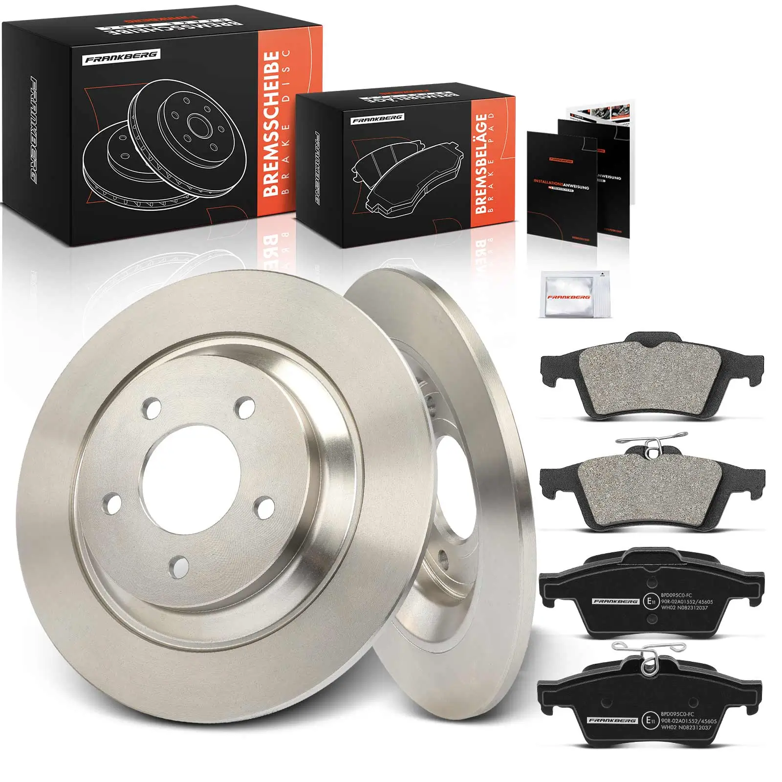 Bremsensatz, Scheibenbremse Hinterachse Frankberg 5481FB0033465