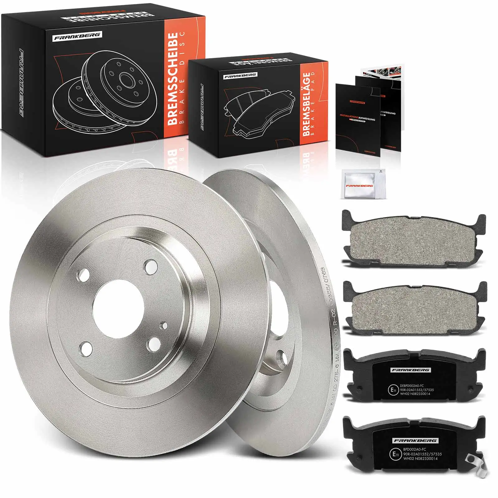 Bremsensatz, Scheibenbremse Hinterachse Frankberg 5481FB0033466