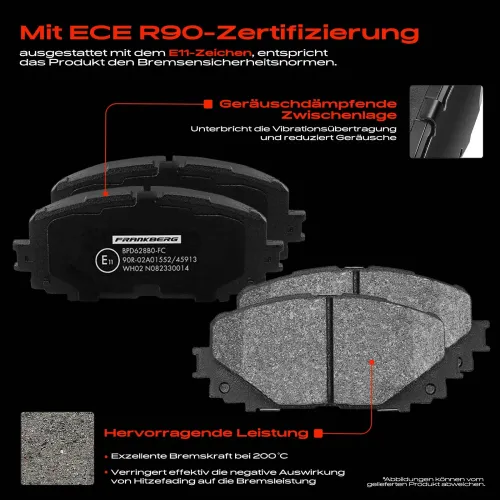 Bremsensatz, Scheibenbremse Vorderachse Frankberg 5481FB0033469 Bild Bremsensatz, Scheibenbremse Vorderachse Frankberg 5481FB0033469