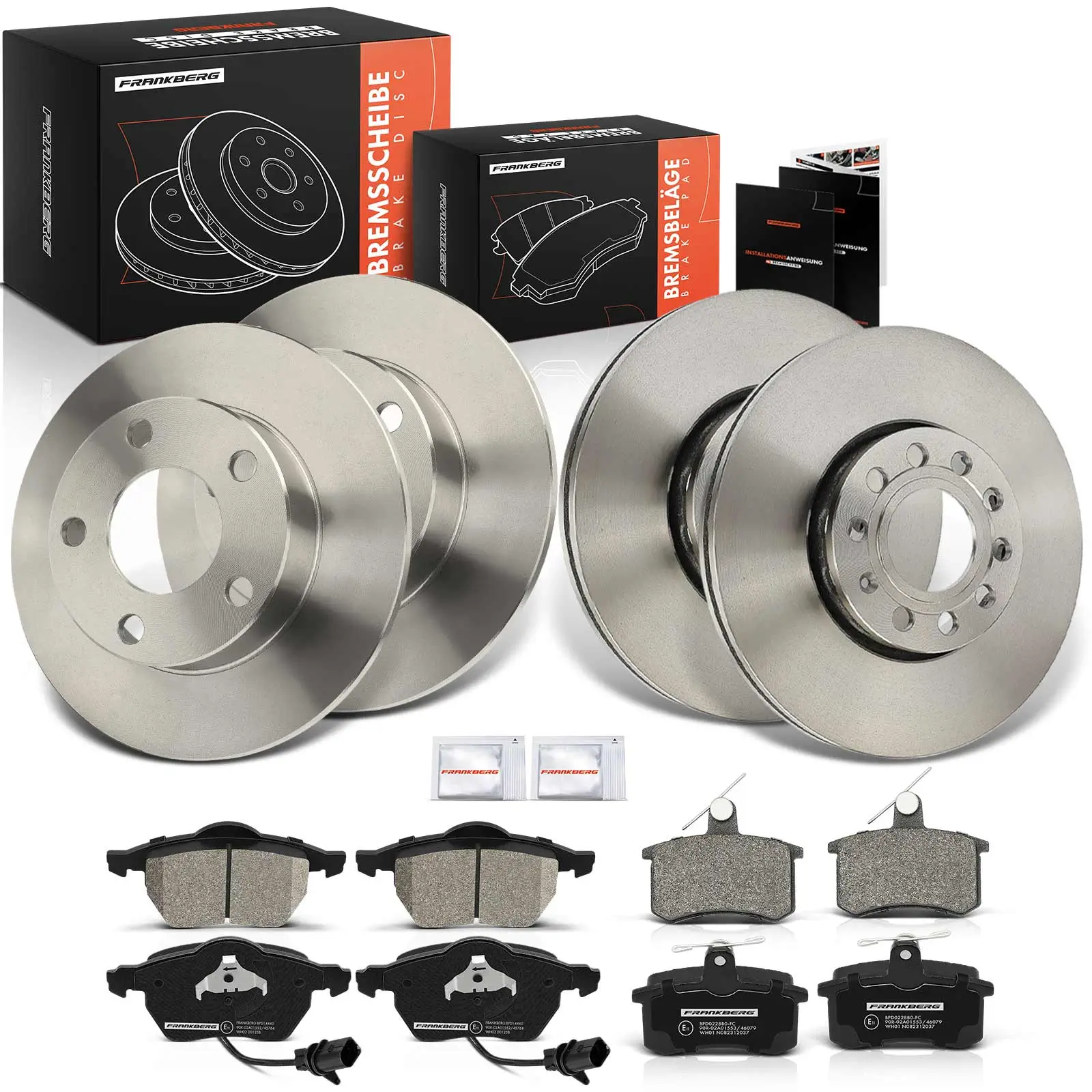 Bremsensatz, Scheibenbremse Vorderachse Hinterachse Frankberg 5481FB0033479