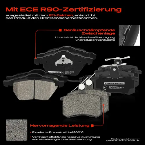 Bremsensatz, Scheibenbremse Vorderachse Hinterachse Frankberg 5481FB0033479 Bild Bremsensatz, Scheibenbremse Vorderachse Hinterachse Frankberg 5481FB0033479