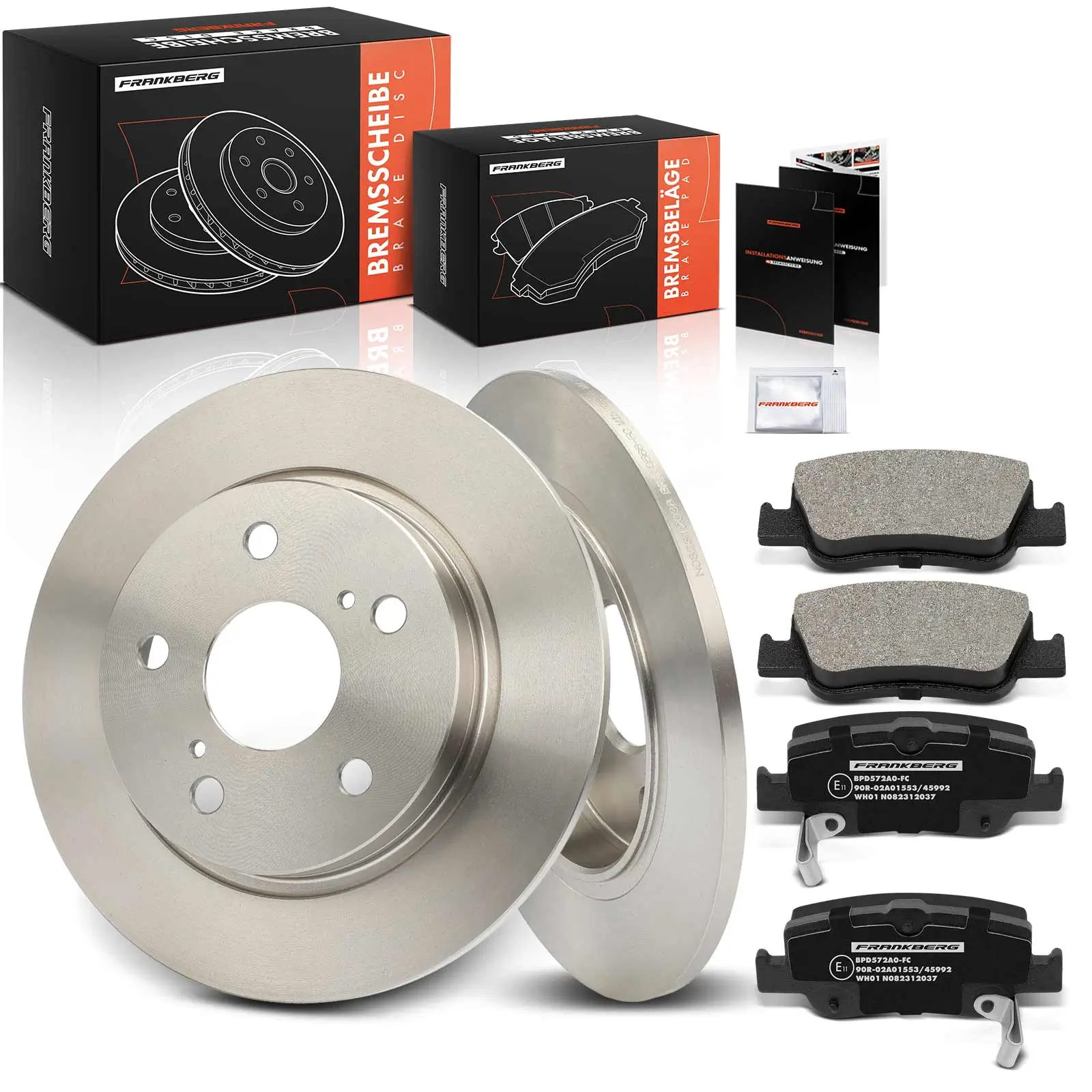 Bremsensatz, Scheibenbremse Hinterachse Frankberg 5481FB0033482