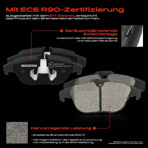 Bremsensatz, Scheibenbremse Hinterachse Frankberg 5481FB0033487 Bild Bremsensatz, Scheibenbremse Hinterachse Frankberg 5481FB0033487