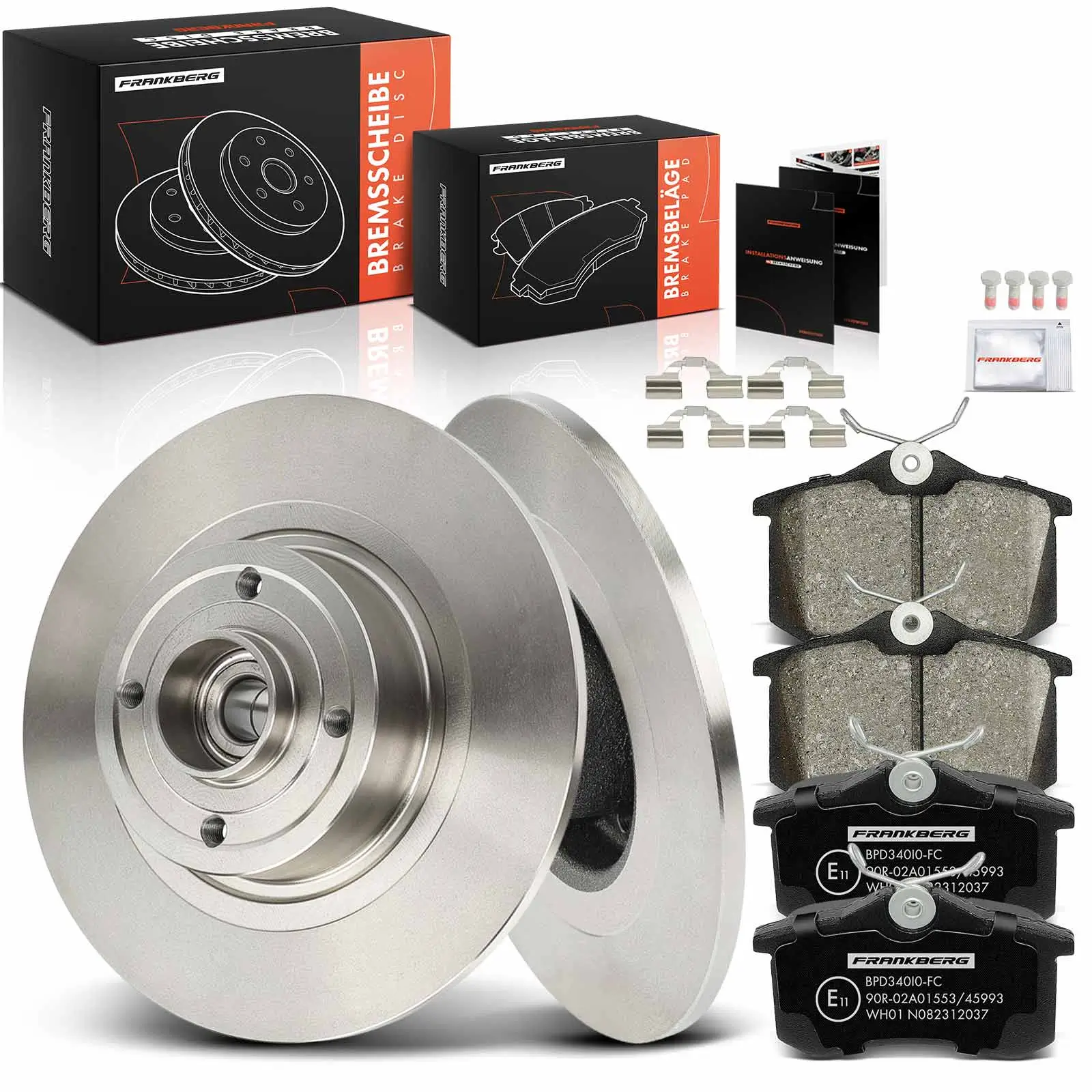 Bremsensatz, Scheibenbremse Hinterachse Frankberg 5481FB0033510