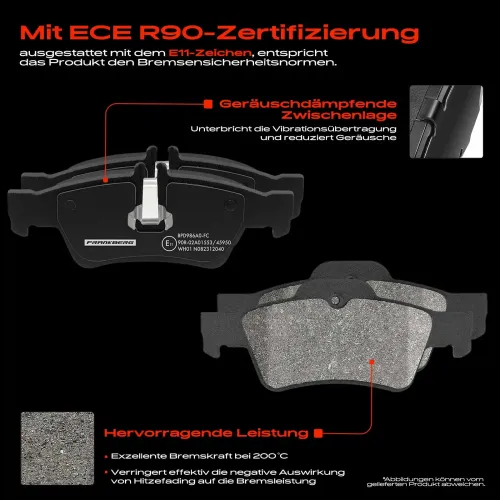 Bremsensatz, Scheibenbremse Hinterachse Frankberg 5481FB0033523 Bild Bremsensatz, Scheibenbremse Hinterachse Frankberg 5481FB0033523