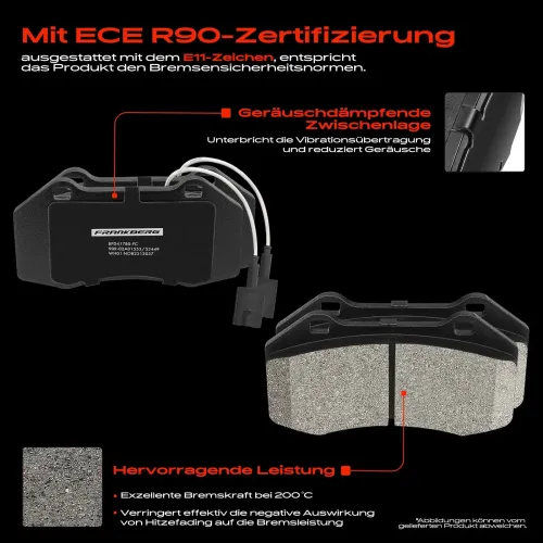 Bremsensatz, Scheibenbremse Vorderachse Frankberg 5481FB0033530 Bild Bremsensatz, Scheibenbremse Vorderachse Frankberg 5481FB0033530