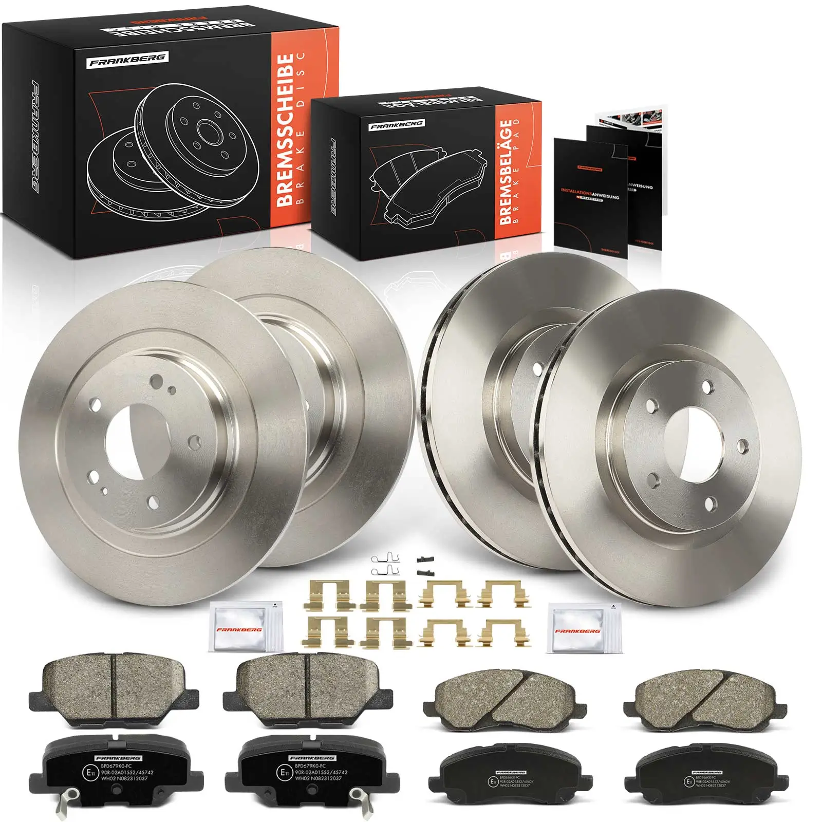 Bremsensatz, Scheibenbremse Vorderachse Hinterachse Frankberg 5481FB0033538