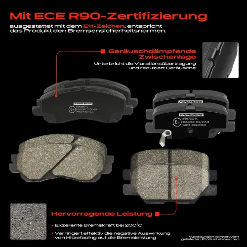 Bremsensatz, Scheibenbremse Vorderachse Hinterachse Frankberg 5481FB0033538 Bild Bremsensatz, Scheibenbremse Vorderachse Hinterachse Frankberg 5481FB0033538