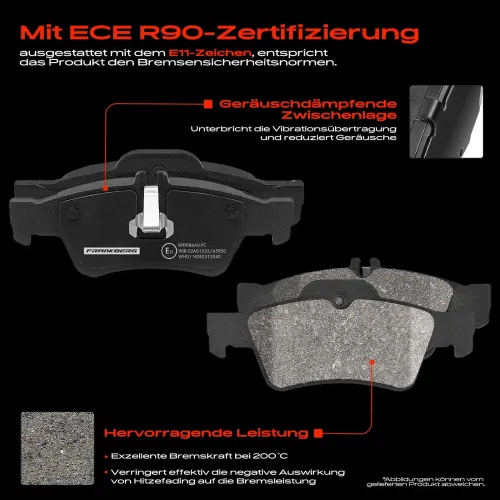 Bremsensatz, Scheibenbremse Hinterachse Frankberg 5481FB0033539 Bild Bremsensatz, Scheibenbremse Hinterachse Frankberg 5481FB0033539