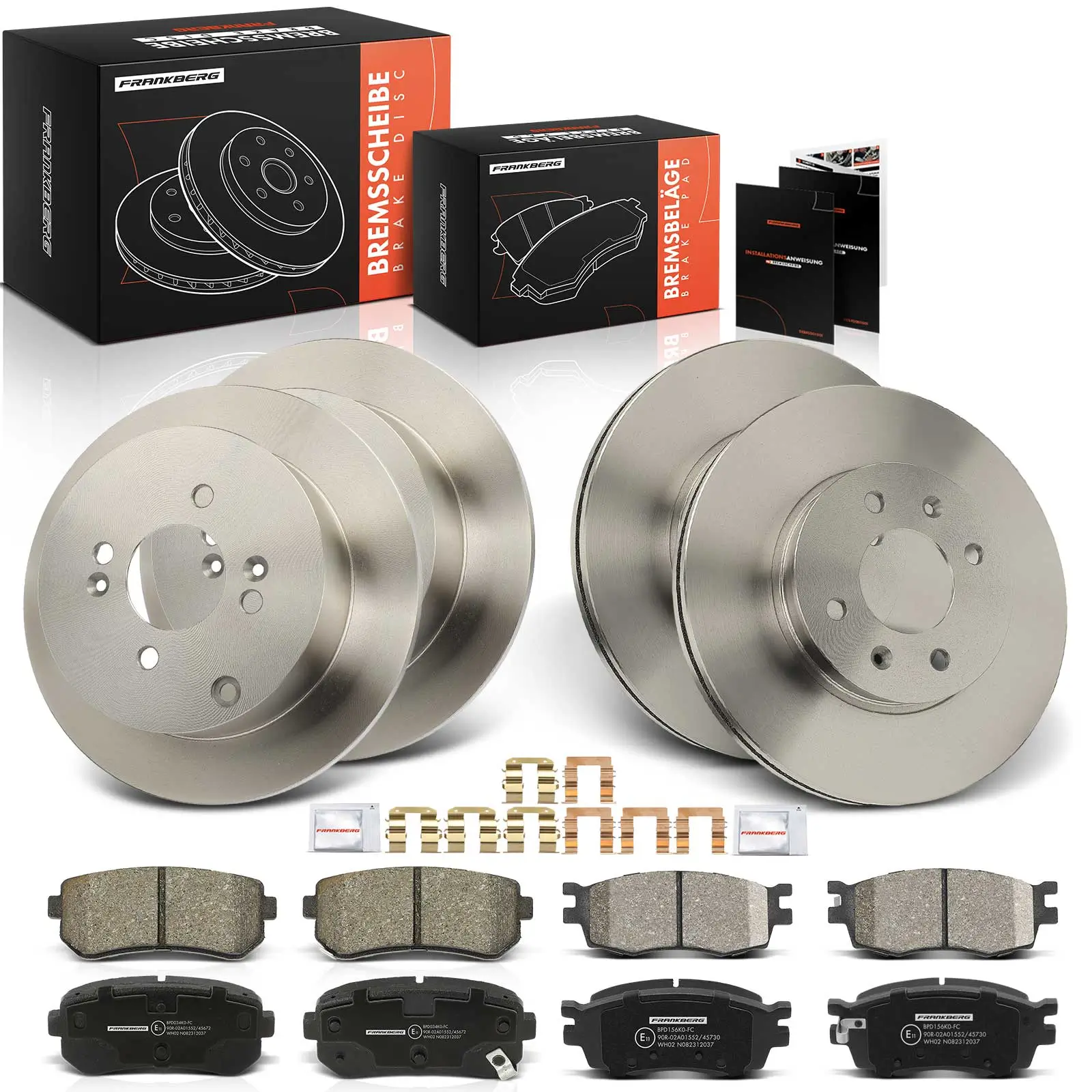 Bremsensatz, Scheibenbremse Vorderachse Hinterachse Frankberg 5481FB0033550