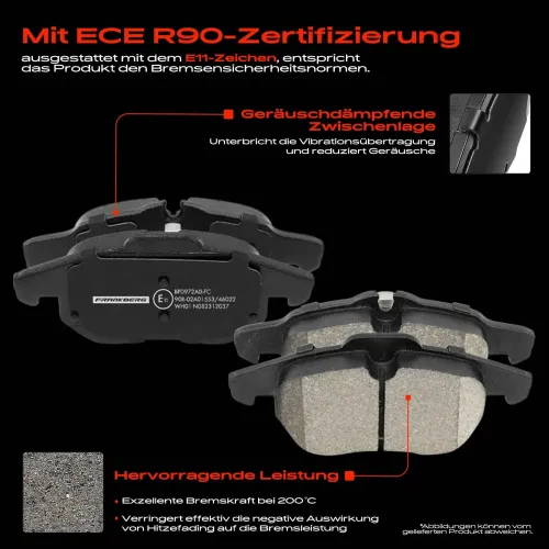 Bremsensatz, Scheibenbremse Vorderachse Frankberg 5481FB0033564 Bild Bremsensatz, Scheibenbremse Vorderachse Frankberg 5481FB0033564