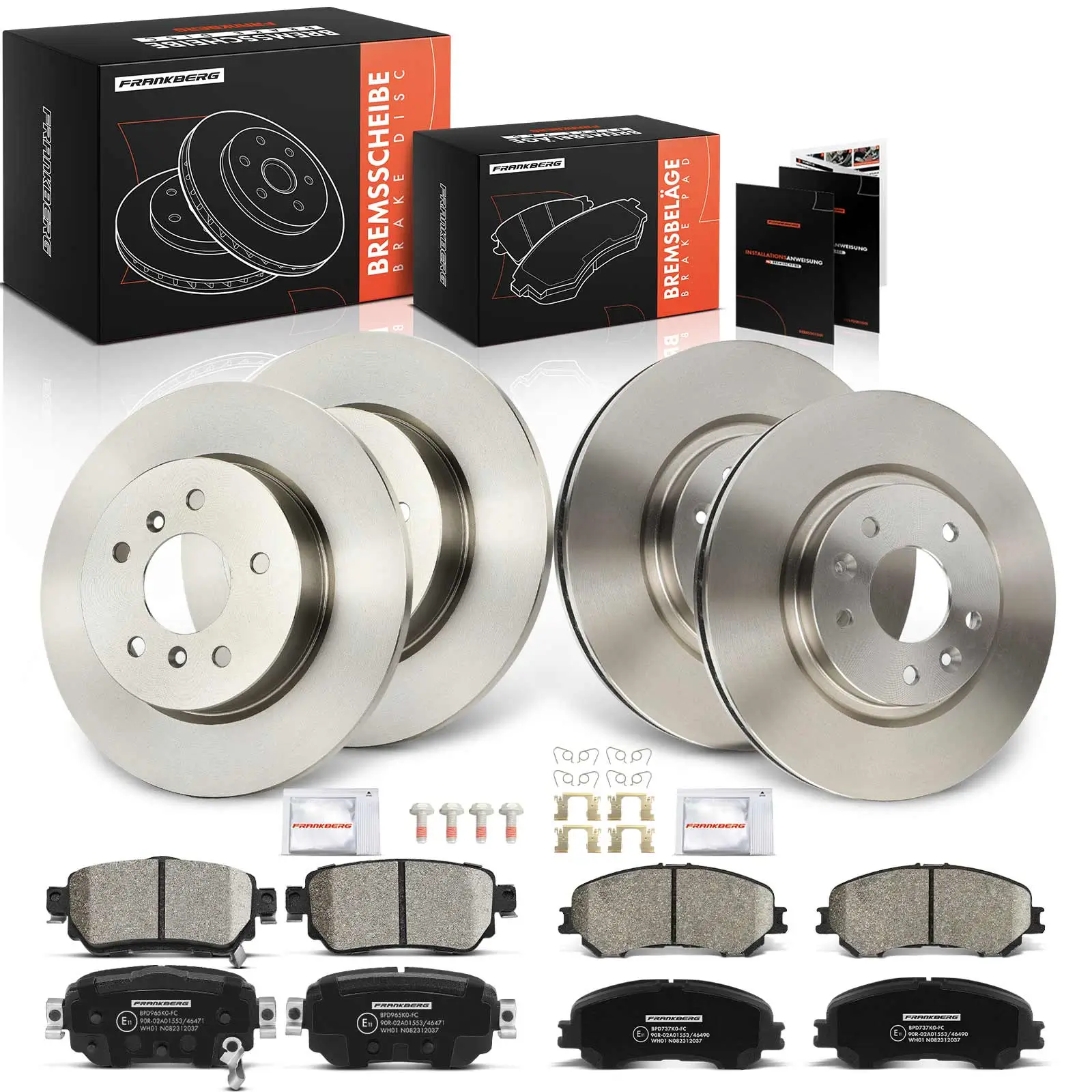 Bremsensatz, Scheibenbremse Vorderachse Hinterachse Frankberg 5481FB0033565
